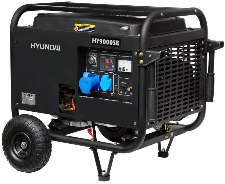 Бензогенератор Hyundai HY 9000SE + колеса купить в Урае