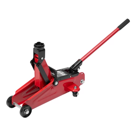 Домкрат гидравлический подкатной, 2 т, 140-340 мм, в пласт. кейсе// MTX 51081 купить в Урае