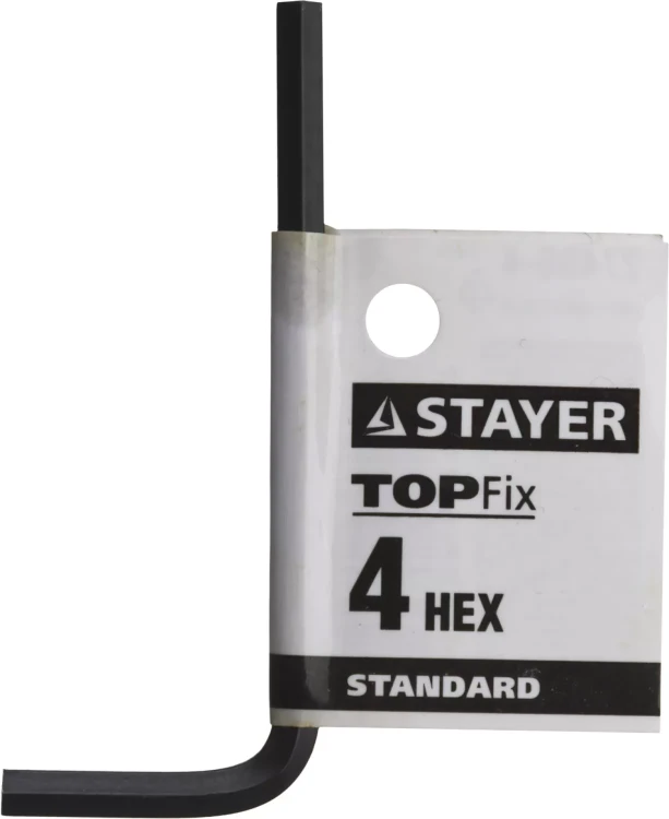 Ключ имбусовый STAYER "STANDARD", сталь, черный, 4мм 27405-4 купить в Урае