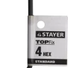 Ключ имбусовый STAYER "STANDARD", сталь, черный, 4мм 27405-4 купить в Урае