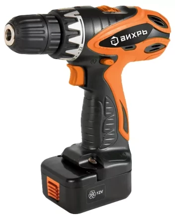 Дрель-шуруповерт аккумуляторная ВИХРЬ ДА-12-2к купить в Урае