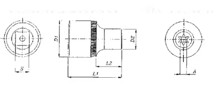 Торцевая головка 3/8&quot;DR внешний TORX Е-16 S06H316  Jonnesway 49707 купить в Урае
