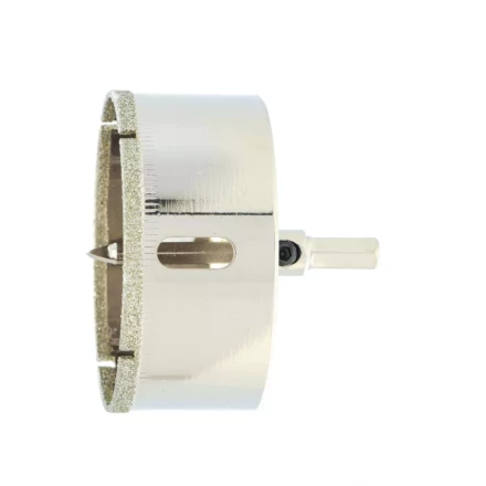 Сверло по керамической плитке и стеклу Сибртех, 65 х 55 мм, шестигранный хвостовик, с центрующим сверлом 72725 купить в Урае