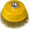 STAYER "PROFESSIONAL". Щетка чашечная для УШМ, витая стальная латунированная проволока 0,3мм, 125ммхМ14 35125-125 купить в Урае