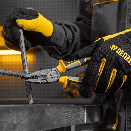 Плоскогубцы комбинированные 205 мм Denzel 17082, трехкомпонентные рукоятки купить в Урае