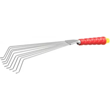 Грабельки GRINDA веерные с круглыми зубцами, из углеродистой стали с коннекторной системой, 460 мм 8-421451_z01 купить в Урае