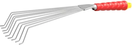 Грабельки GRINDA веерные с круглыми зубцами, из углеродистой стали с коннекторной системой, 460 мм 8-421451_z01 купить в Урае