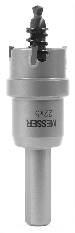 ТСТ коронка MESSER 22X5 с центрирующим сверлом и толкающей пружиной купить в Урае