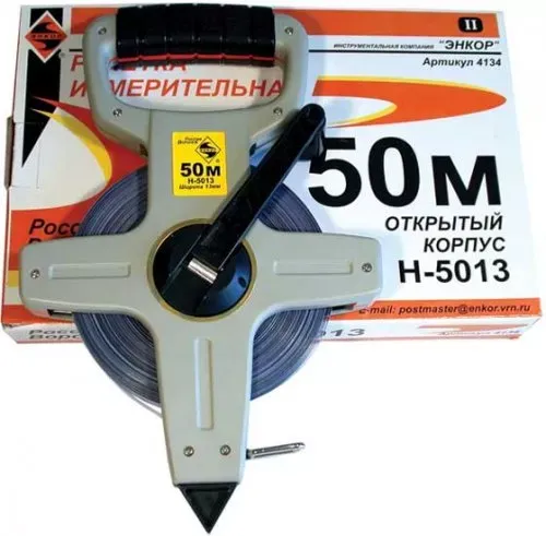 Рулетка 50м открытый корпус Энкор 4134 купить в Урае
