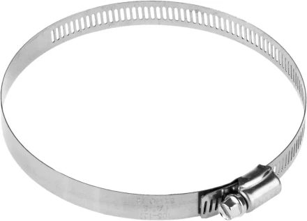 Хомуты ЗУБР &quot;ЭКСПЕРТ&quot;, нерж. сталь, просечная лента 12 мм, 105-127 мм, 2 шт 37815-105-127-2 купить в Урае