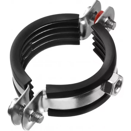 Хомут трубный с гайкой, оцинкованный, 1 1/2&quot;, 8шт, ЗУБР Мастер 37850-47-52 37850-47-52 купить в Урае