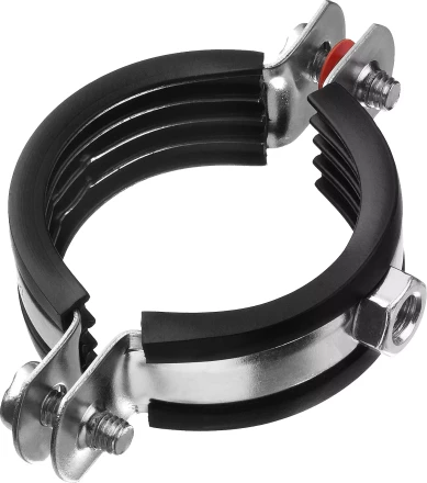 Хомут трубный с гайкой, оцинкованный, 1 1/2&quot;, 8шт, ЗУБР Мастер 37850-47-52 37850-47-52 купить в Урае