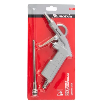 Пистолет продувочный с удлиненным соплом пневматический 135 мм MATRIX 57332 купить в Урае