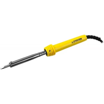 Паяльник с пластмассовой рукояткой и долговечным жалом, STAYER &quot;MASTER&quot; MAXTerm, 55305-60, 60 Вт, клин 55305-60 купить в Урае