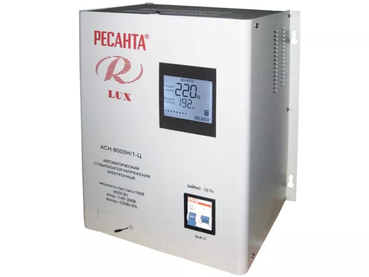 Стабилизатор АСН-8000 Н/1-Ц Ресанта Lux купить в Урае
