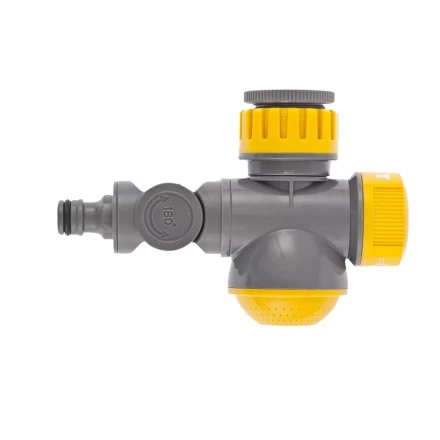 Соединитель для крана с внутренней резьбой 1/2&quot; - 3/4&quot; с переключателем и шарниром PALISAD LUXE 66253 купить в Урае