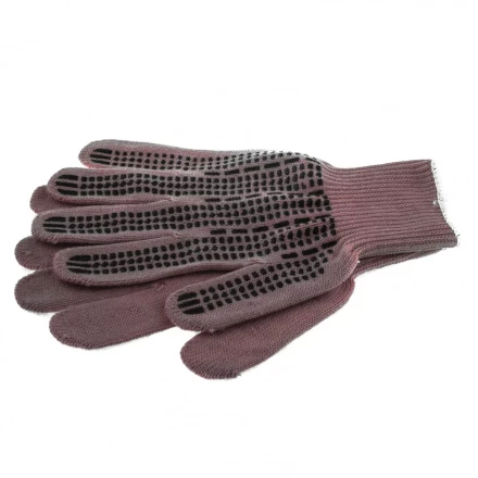 Перчатки трикотажные акрил ПВХ гель &quot;Протектор&quot; коралл оверлок Россия Сибртех 68668 купить в Урае