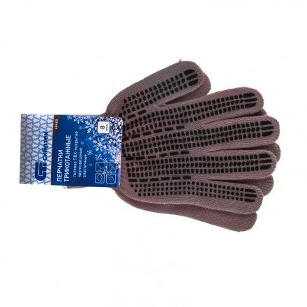 Перчатки трикотажные акрил ПВХ гель &quot;Протектор&quot; коралл оверлок Россия Сибртех 68668 купить в Урае