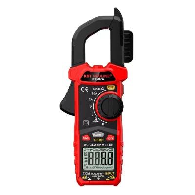 Токовые клещи цифровые КВТ KT 207A с True RMS (91919)