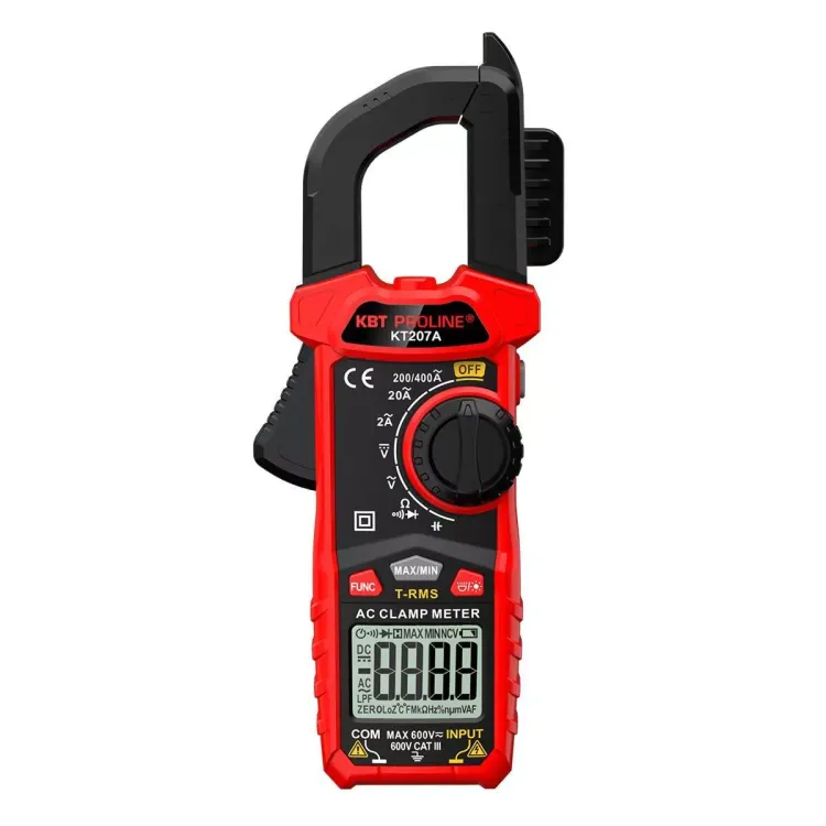 Токовые клещи цифровые КВТ KT 207A с True RMS (91919) купить в Урае