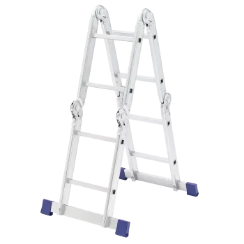 Лестница шарнирная алюминиевая Сибртех 4х2 97879 купить в Урае