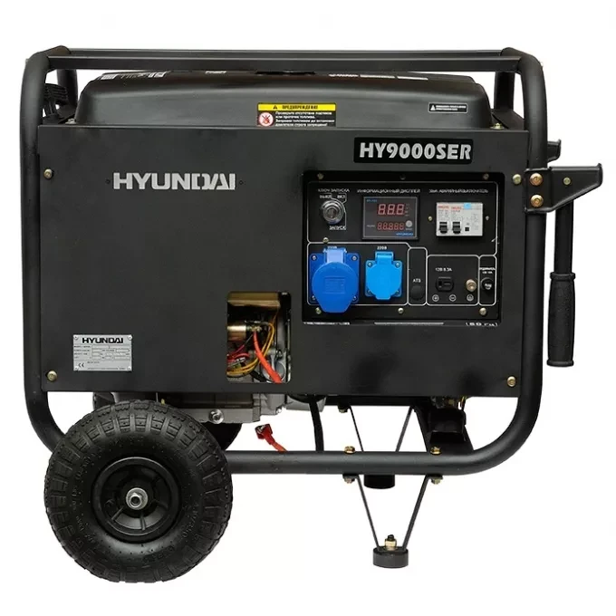 Бензогенератор Hyundai HY 9000SER + колеса купить в Урае
