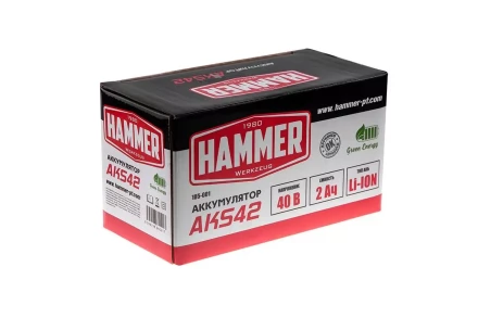 Аккумулятор HAMMER AKS42 (40В 2Ач Li-ion) купить в Урае