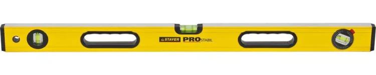 Уровень STAYER "PROFI" PROSTABIL профессион коробчатый, усилен, 2 фрезер поверхн, 3 ампулы (1 поворотная), ручки, 80 см 3471-080_z01 купить в Урае