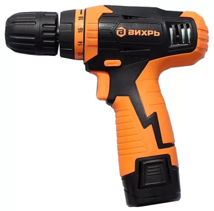 Дрель-шуруповерт аккумуляторная ВИХРЬ ДА-12Л-2К купить в Урае