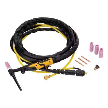 Горелка сварочная TIG WP17V, прямое подключение к баллону, 4 метра Denzel 93643 купить в Урае