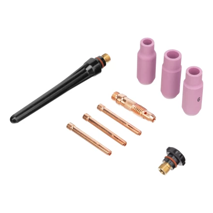 Горелка сварочная TIG WP17V, прямое подключение к баллону, 4 метра Denzel 93643 купить в Урае