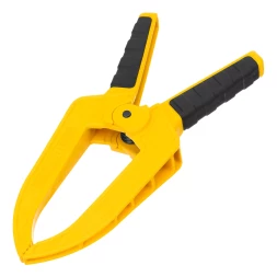 Струбцина клещеобразная Denzel, удлиненная 75 х 110 мм двухкомпонентные рукоятки, 20790