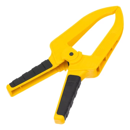 Струбцина клещеобразная Denzel, удлиненная 75 х 110 мм двухкомпонентные рукоятки, 20790 купить в Урае