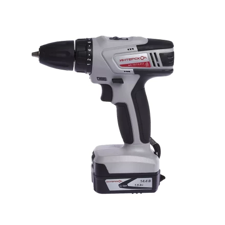 Аккумуляторная дрель-шуруповерт ИНТЕРСКОЛ ДА-10/14,4Л2 Li-ion АПИ 2х1.5Ач купить в Урае