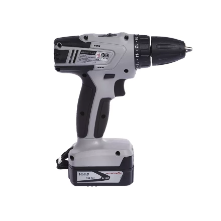 Аккумуляторная дрель-шуруповерт ИНТЕРСКОЛ ДА-10/14,4Л2 Li-ion АПИ 2х1.5Ач купить в Урае