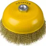 STAYER "PROFESSIONAL". Щетка чашечная для УШМ, витая стальная латунированная проволока 0,3мм, 150ммхМ14 35125-150 купить в Урае
