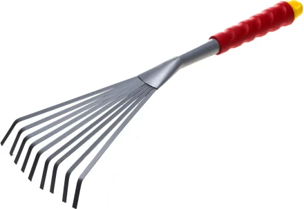 Грабельки GRINDA веерные с плоскими зубцами, из углеродистой стали с коннекторной системой, 420 мм 8-421453_z01 купить в Урае
