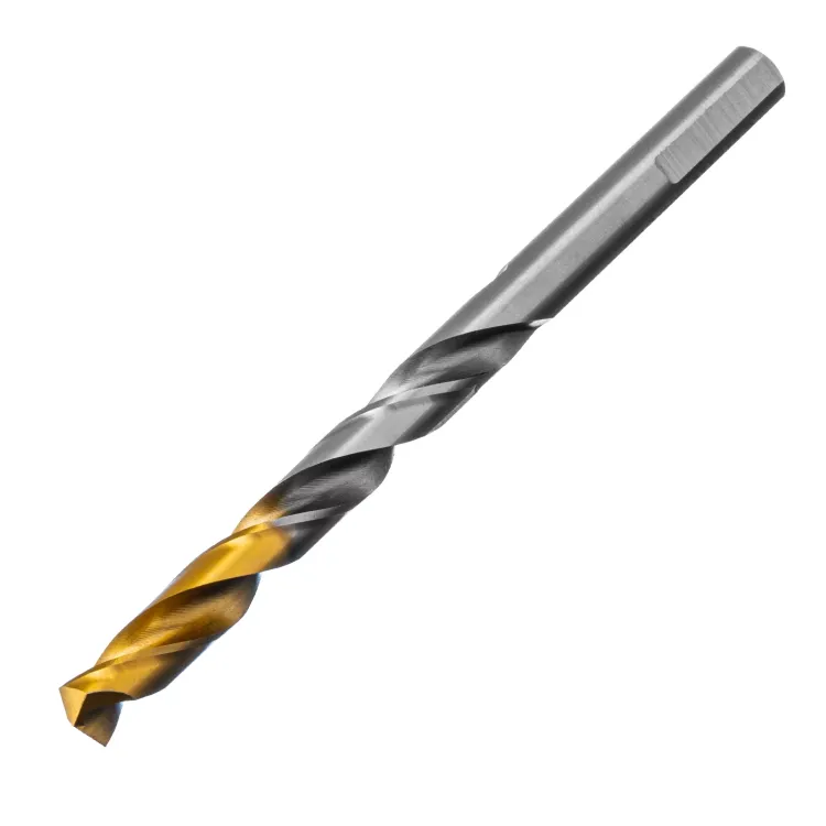 Сверло спиральное по металлу Denzel 8 x 117 мм, Р6М5, Golden Tip, 718239 купить в Урае