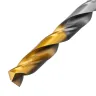 Сверло спиральное по металлу Denzel 8 x 117 мм, Р6М5, Golden Tip, 718239 купить в Урае