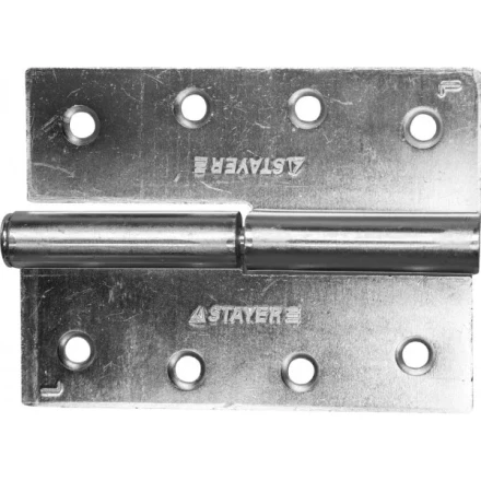 Петля дверная STAYER "MASTER" разъемная, цвет белый цинк, левая, 100мм 37613-100-1L купить в Урае