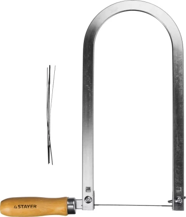 Лобзик STAYER &quot;MASTER&quot;, деревянная ручка, 130х250мм без полотен 1530-25_z01 купить в Урае