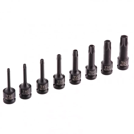 Набор ударных торцевых головок TORX 1/2&quot;,  в кейсе 8 шт Stels 13999 купить в Урае