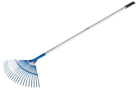 Грабли ЗУБР &quot;ЭКСПЕРТ&quot; веерные, 22 плоских зубца, алюминиевый черенок, 440х250х1630мм 39587 купить в Урае