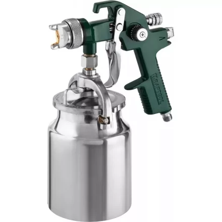 Краскопульт пневматический KRAFTOOL AirKraft, HVLP, с нижним бачком, 1,4мм 06520-1.4 купить в Урае