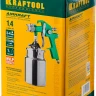 Краскопульт пневматический KRAFTOOL AirKraft, HVLP, с нижним бачком, 1,4мм 06520-1.4 купить в Урае
