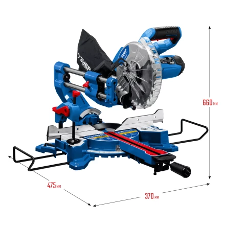 ЗУБР Профессионал ППТ-216-П пила торцовочная с протяжкой, d 216 х 30 мм, 1800 Вт купить в Урае