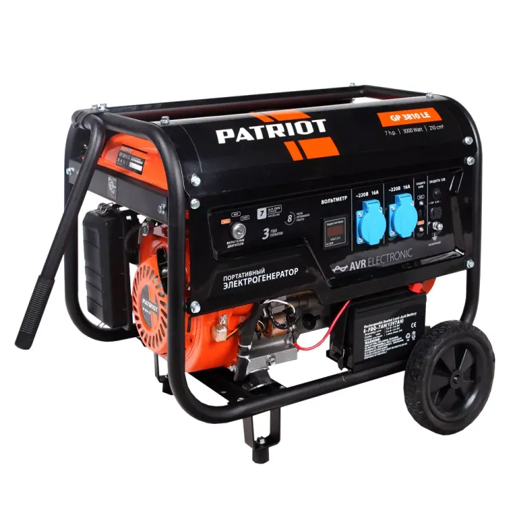 Генератор бензиновый PATRIOT GP 3810 LE купить в Урае