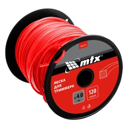 Леска для триммера квадрат 4,0 мм х 120 м, на катушке //MTX 96879