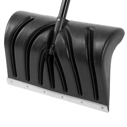 Лопата для уборки снега пластиковая, 490х325х1380 мм, стальной черенок, Palisad 61661 купить в Урае