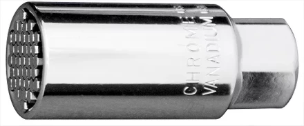 Головка торцевая многоразмерная CrV (6-21мм) под квадрат 3/8&quot; CrV хромир Gross 13191 купить в Урае